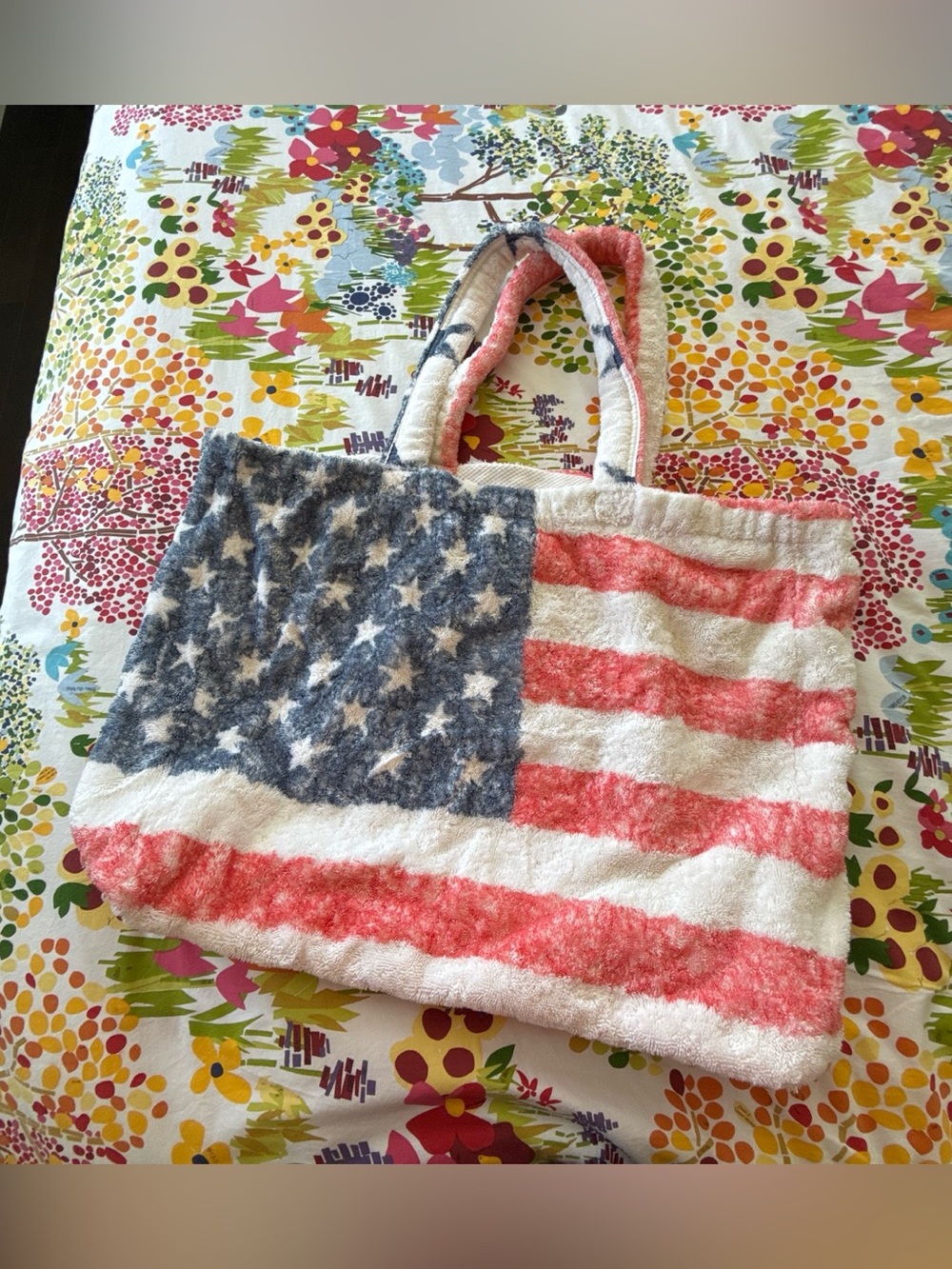 Anthropologie x Fresco Towels American Flag Oversized Terry Tote 🇺🇸